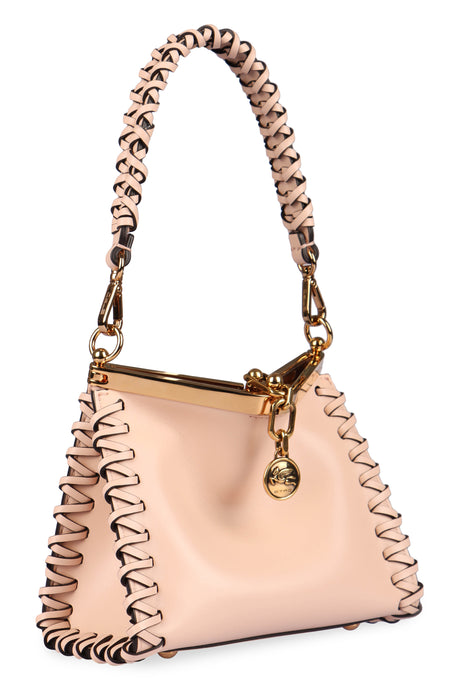 Vela Mini Leather Shoulder Handbag - Smooth Calfskin in Pink
