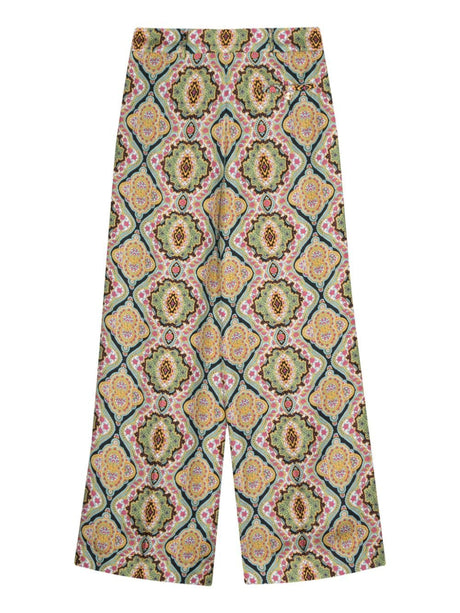 ETRO Colorful Printed Silk Pants for Women - SS24 Collection