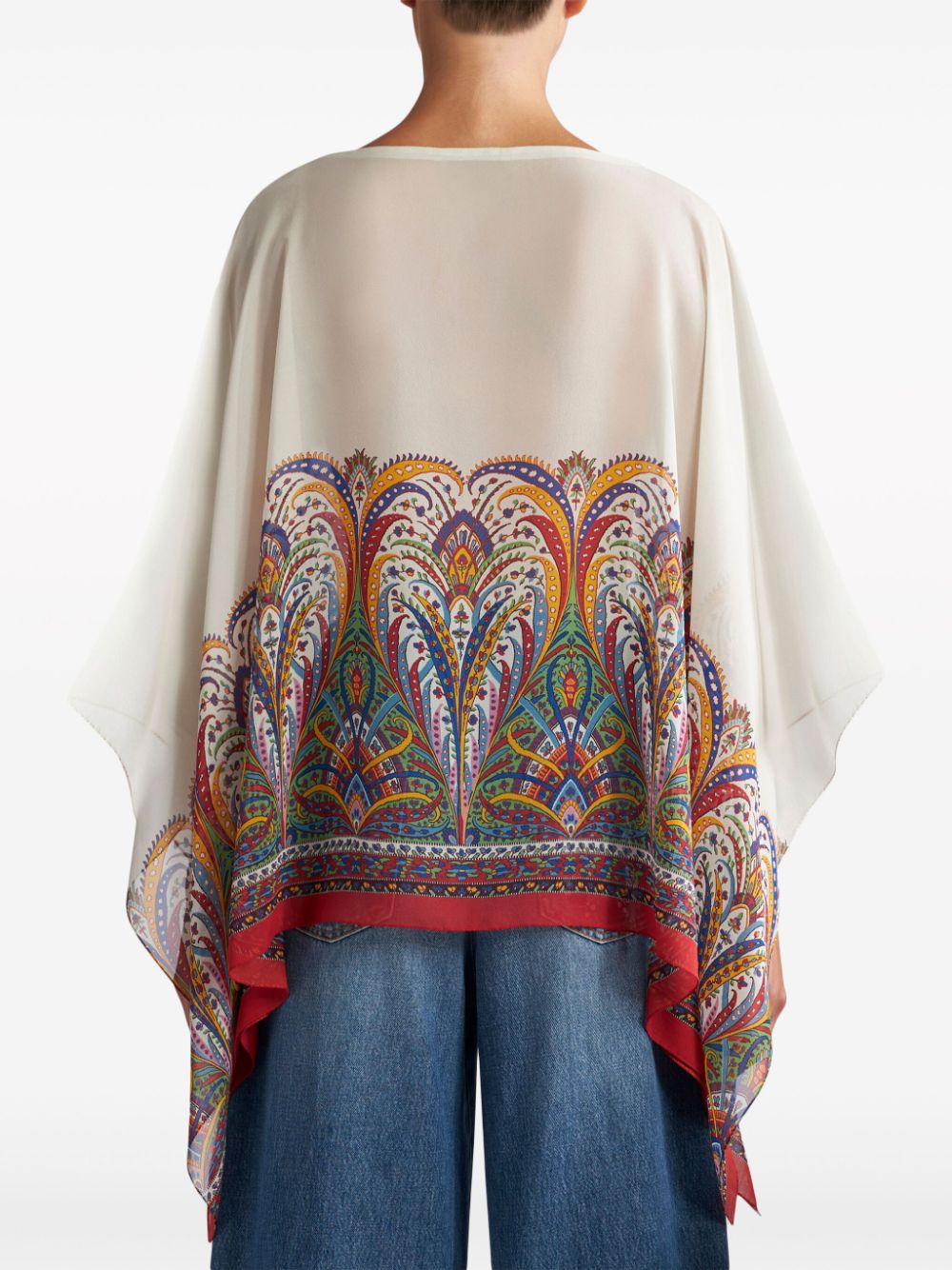 ETRO Floral Print Top Poncho for Women - SS24 Collection