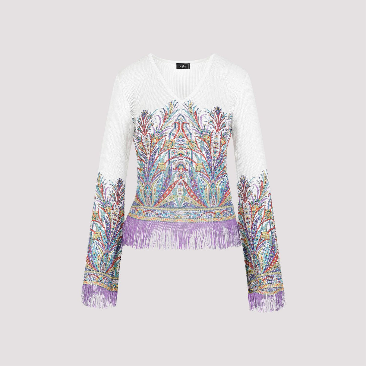 ETRO Simple White Viscose Top - SS24 Collection for Women