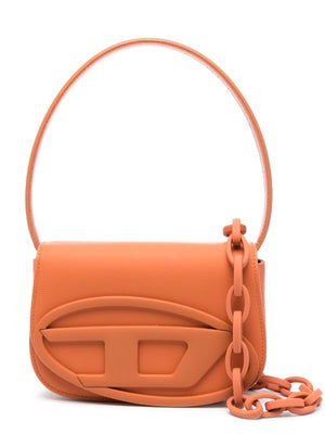 DIESEL Clay Orange Leather Shoulder Handbag for Women