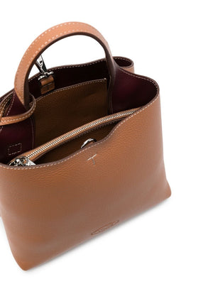 TOD'S T TIMELESS MINI LEATHER Tote Handbag Handbag