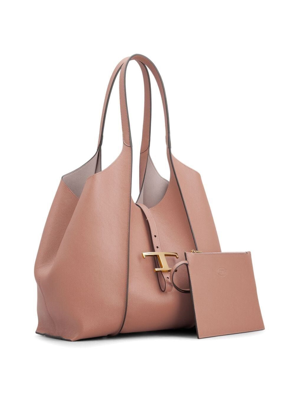 TOD'S Timeless Pink & Purple Leather Tote for Women - SS24