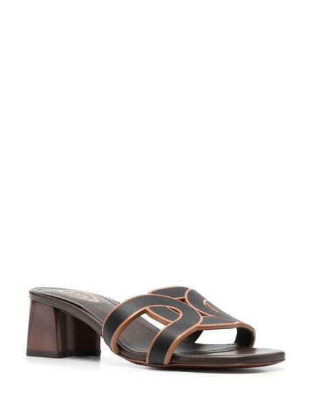 TOD'S Stylish Brown Leather Sandals for Women
