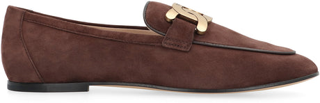TOD'S Brown Suede Loafers for Women - FW23 Collection