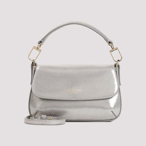 GIORGIO ARMANI Luxurious Grey Calf Leather Handbag for Women - SS24 Collection