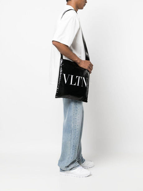 VALENTINO GARAVANI Black Tote Handbag for Men - Spring/Summer 2023 Collection