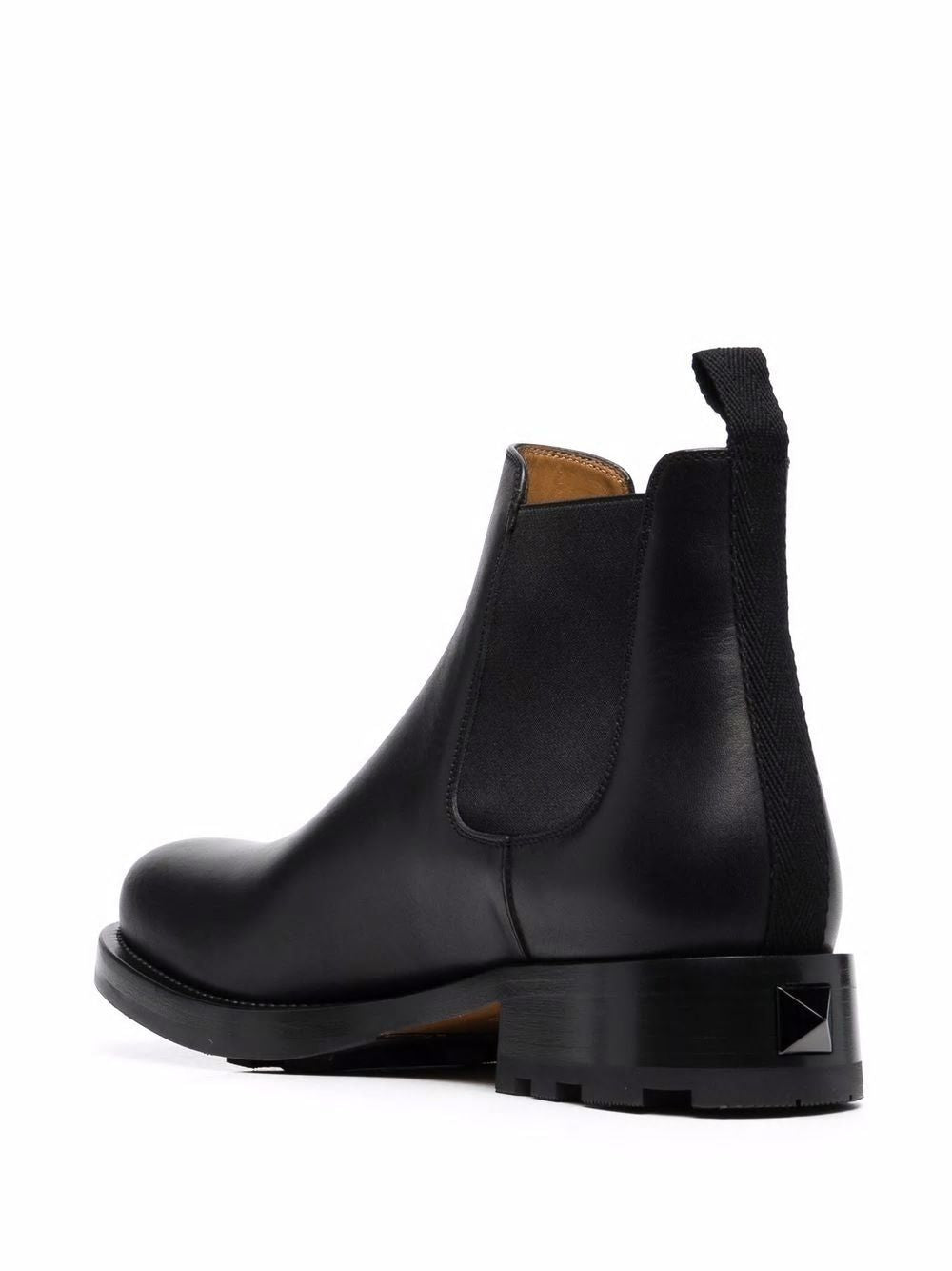 VALENTINO GARAVANI Men's Nero/Nero Leather Beatle Boots for 2024