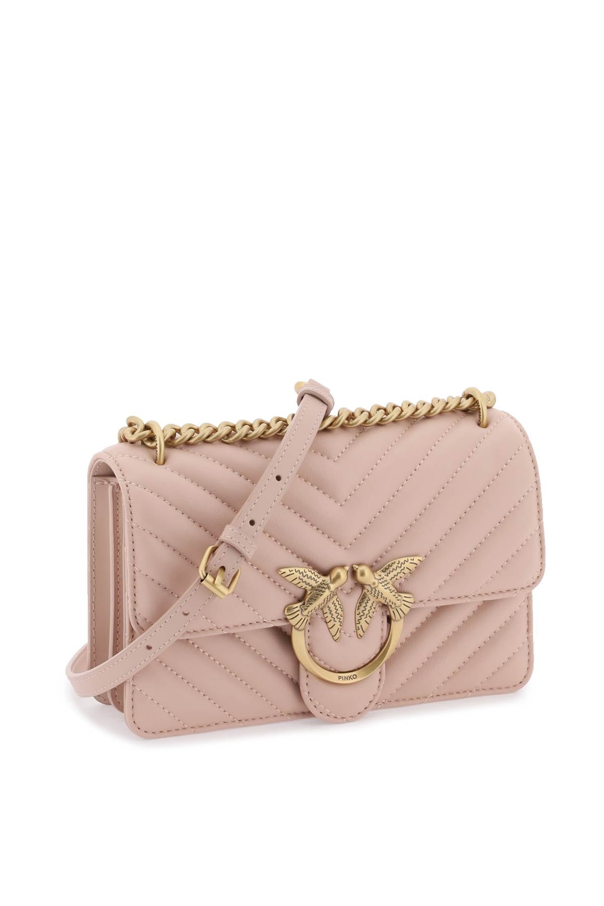 PINKO Pink Chevron Love Mini Icon Handbag for Women - SS24